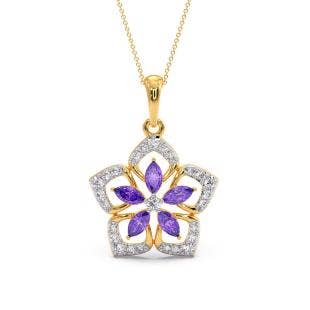 Gnanal Diamond And Gemstone Pendant