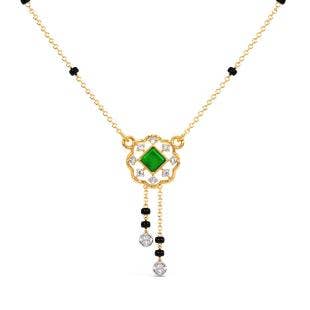 Palakisi Diamond And Gemstone Mangalsutra