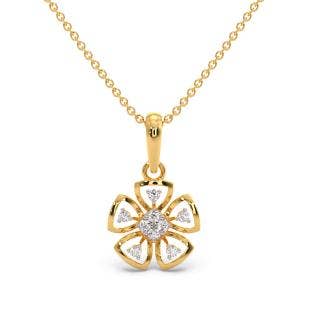 Solange Flower Diamond Pendant