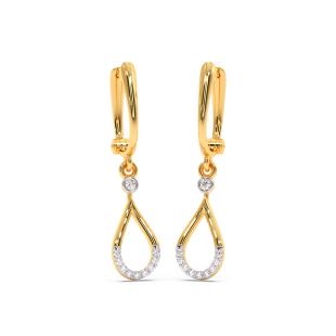 Aadithi Diamond Hoop Earrings