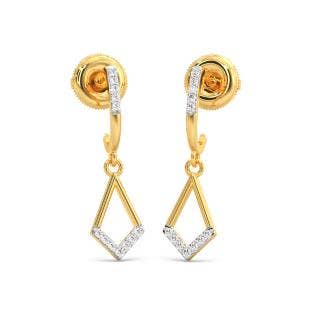 Ashmi Diamond Half Hoop Earrings
