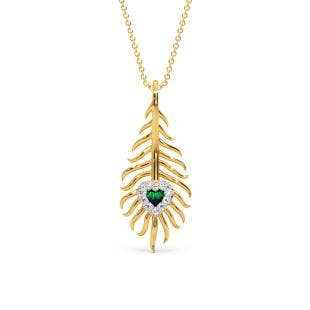Krishna Morpankh Peacock Diamond Pendant