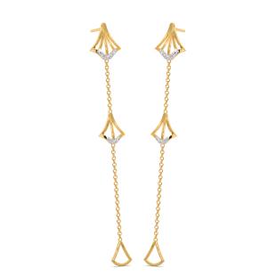 Jewelled Petal Diamond Multiwear Earrings