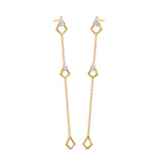 Gilded Petals Diamond Multiwear Earrings