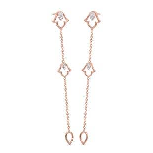 Falling Leaves Diamond Multiwear Earrings