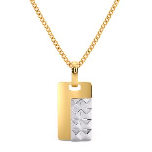Egyptian Cubes Gold Mens Pendant