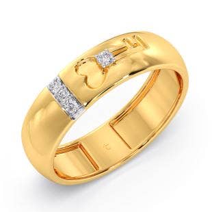 Heart Lock Diamond Band