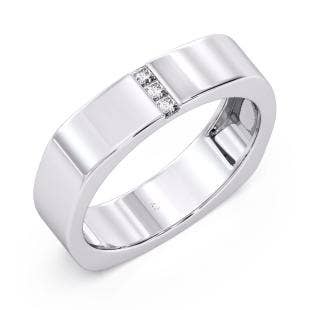 Pete Platinum Diamond Band for Him