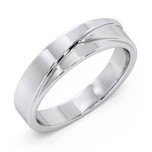 Adam Platinum Band for Him