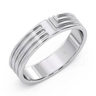 Eric Platinum Band for Him