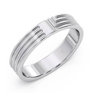Ariel Platinum Band for Her