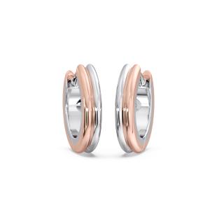 Sloana Platinum Huggie Earrings