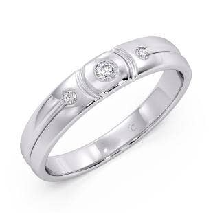 Tesfaye Platinum Diamond Band For Him