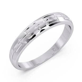 Charles Platinum Band Ring