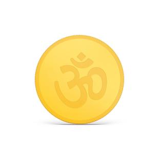 1 gram 24k Om Gold Coin