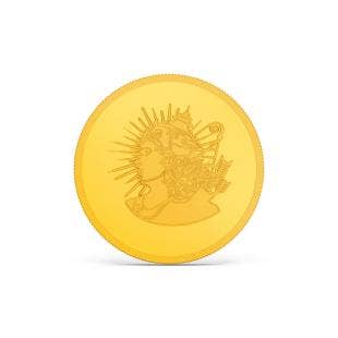 1 gram 24k Ram Gold Coin