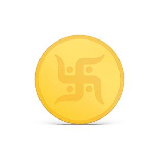 5 gram 24k Swastik Gold Coin