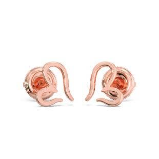 My hearts Stud Gold Earrings for kids