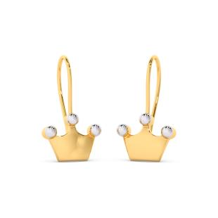 Little Princess Kids Gold Earrings