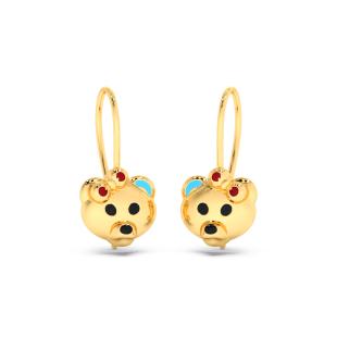 Teddy Kids Gold Earrings