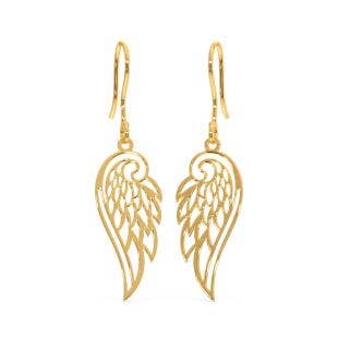 Wings of Fashion Gold Earrings
