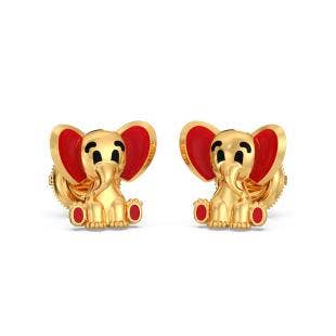 Babar Kids Gold Earrings