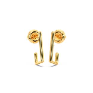 Mia Gold Half Hoop Earrings