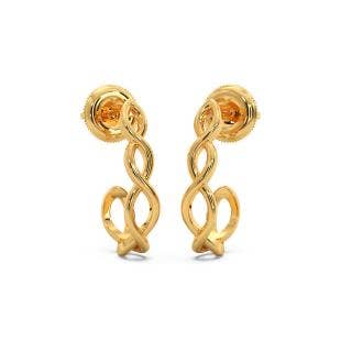 Aicha Gold Half Hoop Earrings