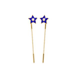 Bhagwanti Tara Gold Sui Dhaga Earrings
