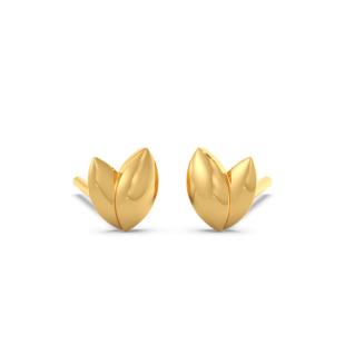 Love Struck Gold Stud Earrings