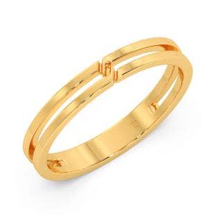 June Gold Wedding Band for Her