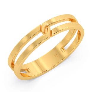 Johny Gold Wedding Band for Him