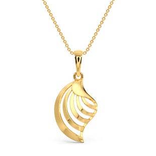 Scallop Gold Pendant