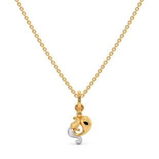 Shuban Gold Pendant With Chain