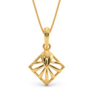 Fire Rays Gold Pendant