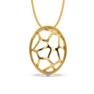 Shell Cut Gold Pendant