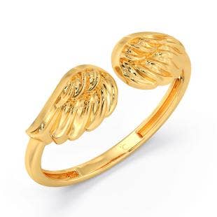 Radiant Wings Gold Ring