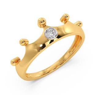 Queen Crown Diamond Ring