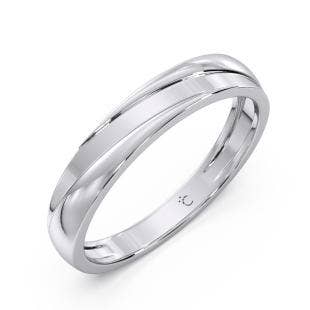 Pierre Platinum Wedding Band for Him