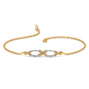Anvie Gold Chain Bracelet