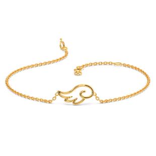 Angel Wings Gold Chain Bracelet