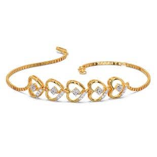 Just Hearts Miracle Plate Diamond Chain Bracelet