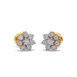 Elestren Miracle Plate Diamond Earrings