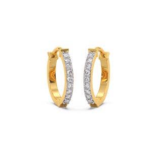 Classic Looks Diamond Hoop Earrings