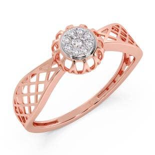 Interweave Diamond Ring
