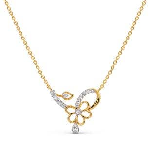 Flower Child Diamond Pendant Necklace