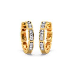 For Youth Diamond Hoop Earrings