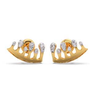 Rain Drizzle Diamond Cuff Earrings