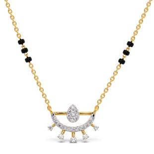 Half Ray Diamond Mangalsutra