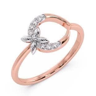 Flower charm Diamond Ring